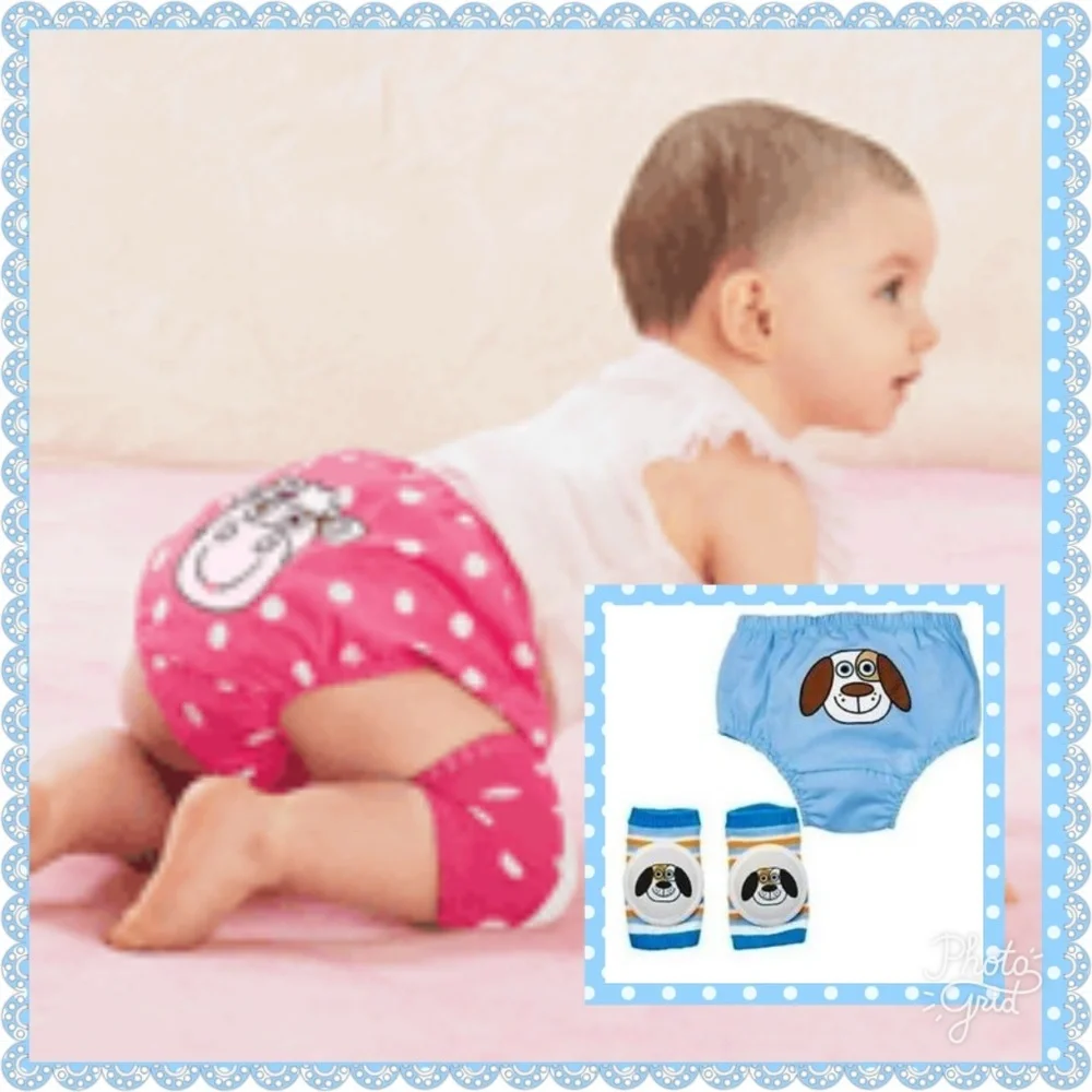 Tiny tillia diaper cover and knee pad set